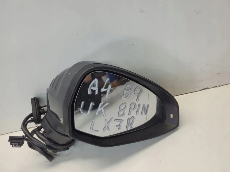 LUSTERKO ZEWNĘTRZNE PRAWE AUDI A4 B9 LX7R 8-PIN UK