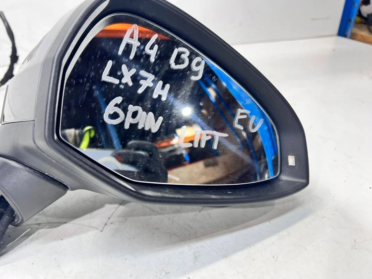 LUSTERKO ZEWNĘTRZNE PRAWE AUDI A4 B9 LX7H 6 PIN EU LIFT