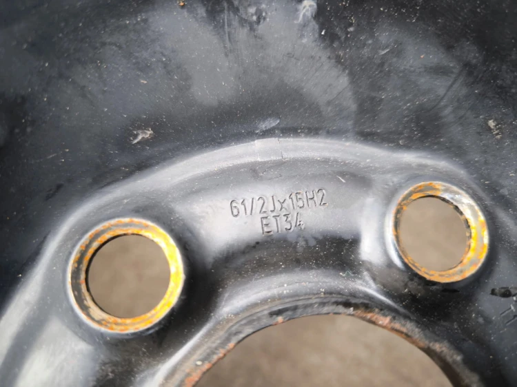 FELGA STALOWA AUDI A1 8X VW SEAT 6,5J R15 ET34 5X100 8X0601027E K*17* OK