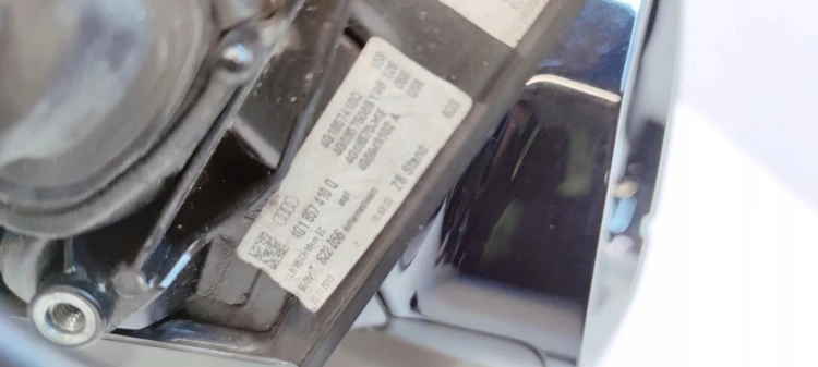 LUSTERKO ZEWNĘTRZNE PRAWE AUDI A6 C7 LIFT LY9B 12-PIN 4G1857410Q EUROPA