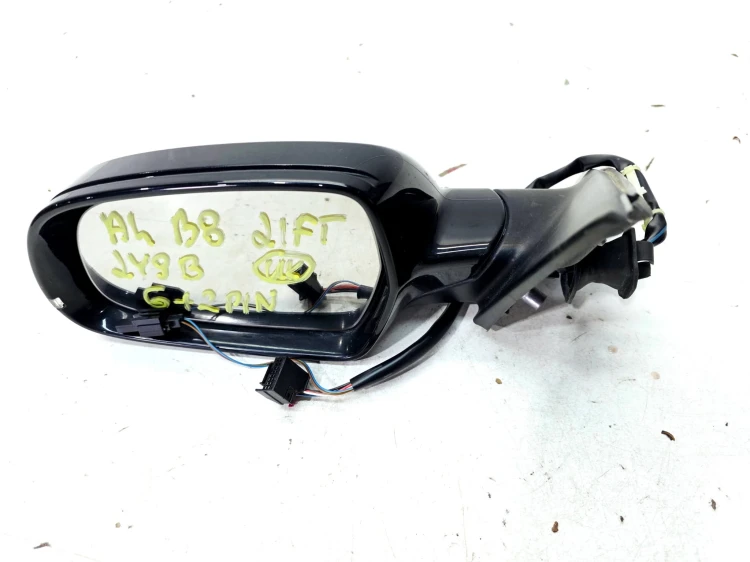LUSTERKO ZEWNĘTRZNE LEWE AUDI A4 B8 LIFT LY9B 6+2 PIN UK