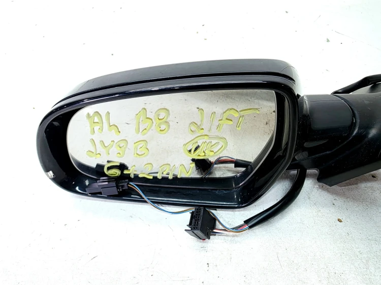 LUSTERKO ZEWNĘTRZNE LEWE AUDI A4 B8 LIFT LY9B 6+2 PIN UK