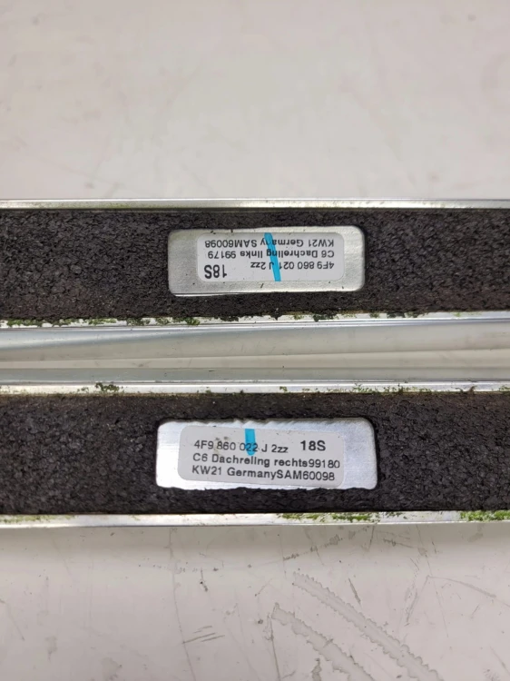 RELING DACHOWY CHROM KOMPLET AUDI A6 C6 4F9860022J
