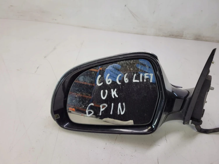 LUSTERKO LEWY PRZÓD AUDI A6 C6 LIFT CHROM 6-PIN UK