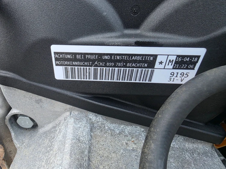 SILNIK KOMPLETNY AUDI VW SEAT SKODA 1.0 TFSI CHZ 73405 KM ORYGINAŁ !!!