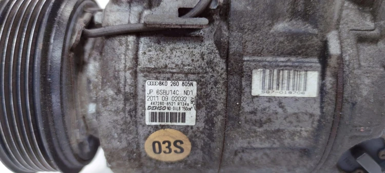 SPRĘŻARKA KOMPRESOR KLIMATYZACJI AUDI A4 B8 A5 8T Q5 LIFT 8K0260805N