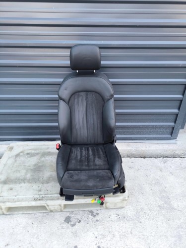 FOTEL KIEROWCY SKÓRA + ALCANTARA PODGRZEWANY A6 C7 A7 4G8 ORYGINAŁ !!!