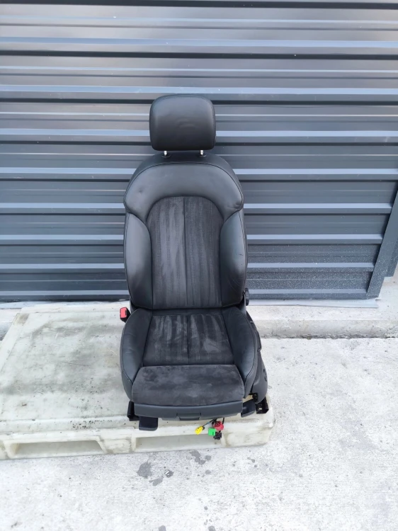 FOTEL KIEROWCY SKÓRA + ALCANTARA PODGRZEWANY A6 C7 A7 4G8 ORYGINAŁ !!!