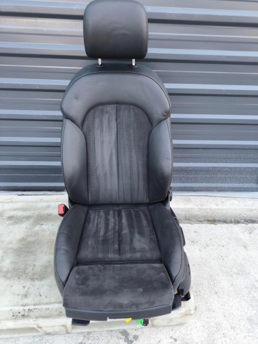 FOTEL KIEROWCY SKÓRA + ALCANTARA PODGRZEWANY A6 C7 A7 4G8 ORYGINAŁ !!!