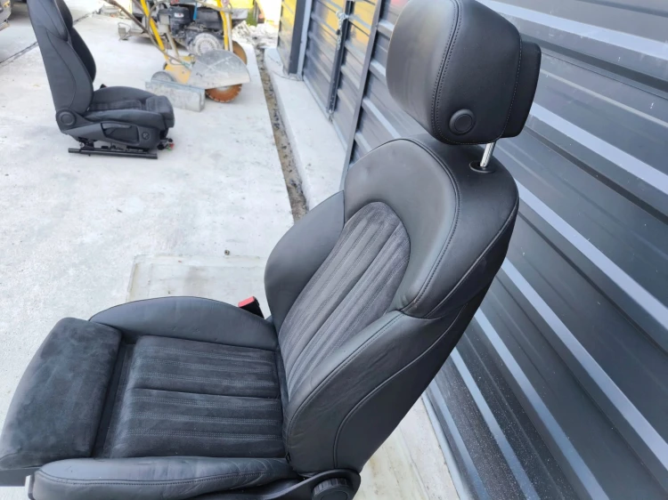 FOTEL KIEROWCY SKÓRA + ALCANTARA PODGRZEWANY A6 C7 A7 4G8 ORYGINAŁ !!!