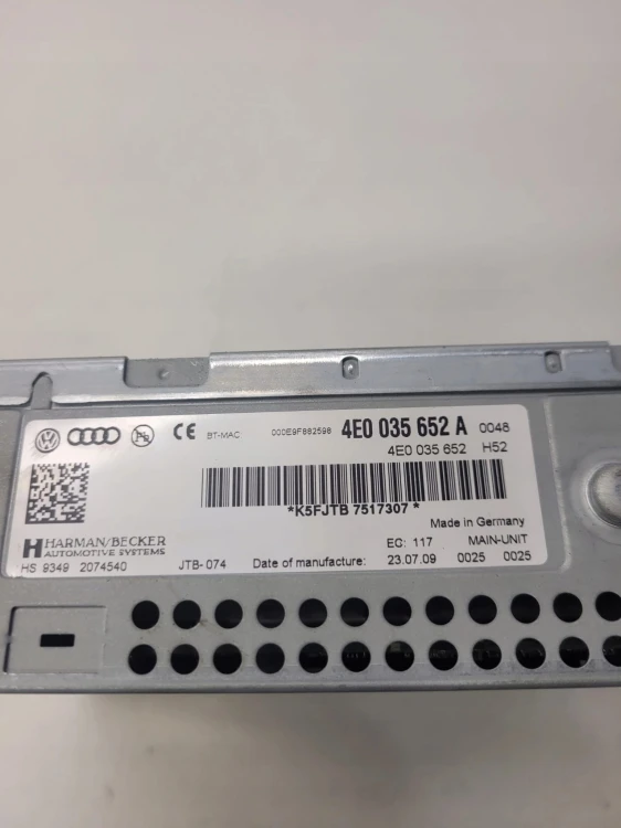 CZYTNIK MMI 3G MULTIMEDIA AUDI Q7 A6 C6 4E0035652A