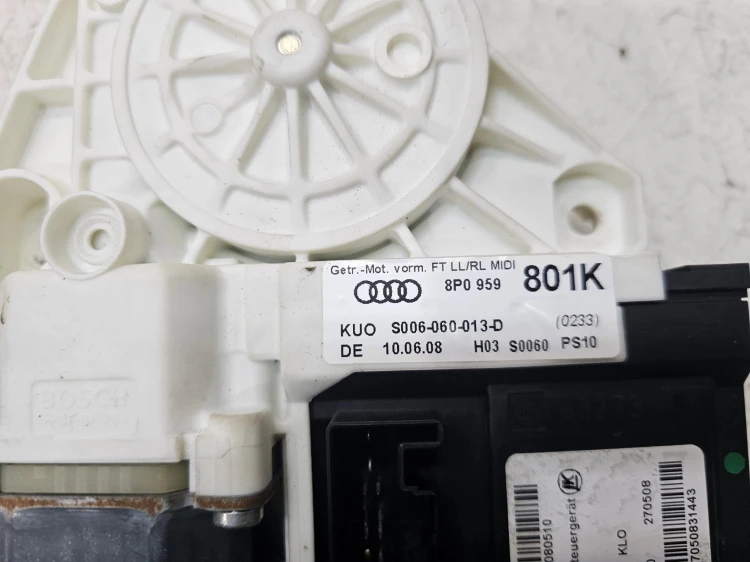 SILNICZEK SZYBY MODUŁ LEWY PRZÓD AUDI A3 8P LIFT 8P0959801K