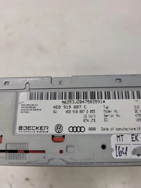 CZYTNIK DVD AUDI A3 A4 A5 Q5 A6 A8 4E0919887C 4E0910887D