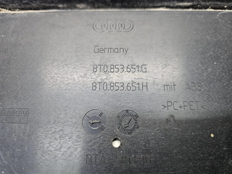 GRILL ATRAPA CHŁODNICY AUDI A5 8T LIFT CZARNY 8T0853651G 1/26