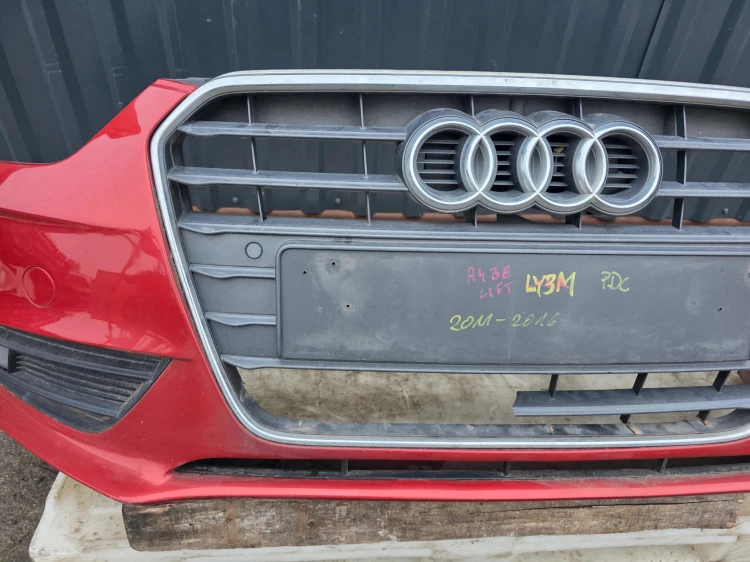 ZDERZAK PRZÓD KOMPLETNY AUDI A4 B8 LIFT 2011-2016 LY3M PDC ORYGINAŁ !!!