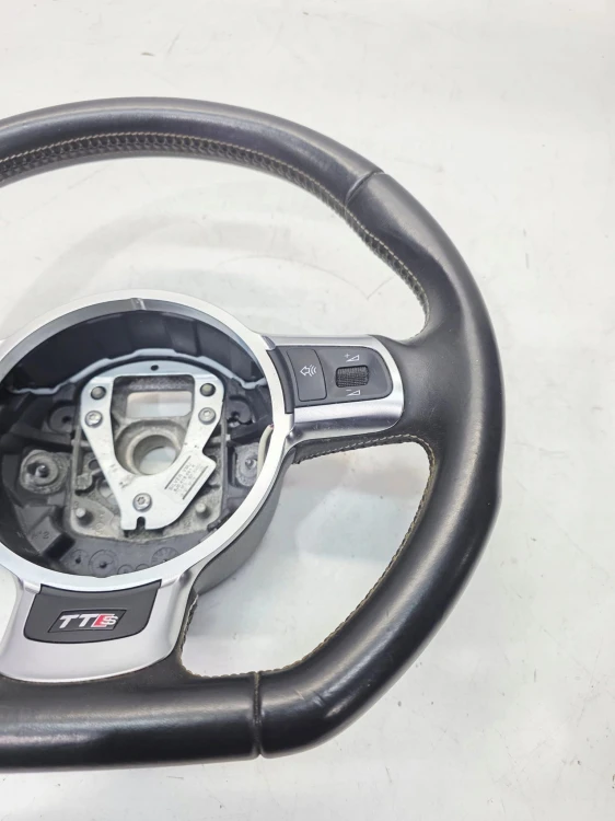 KIEROWNICA SKÓRA MULTI BIAŁA NIĆ ŚCIĘTA AUDI TT TTS 8J 8J0419091K BDB 23/25