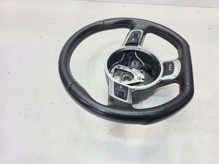 KIEROWNICA SKÓRA MULTI BIAŁA NIĆ ŚCIĘTA AUDI TT TTS 8J 8J0419091K BDB 23/25