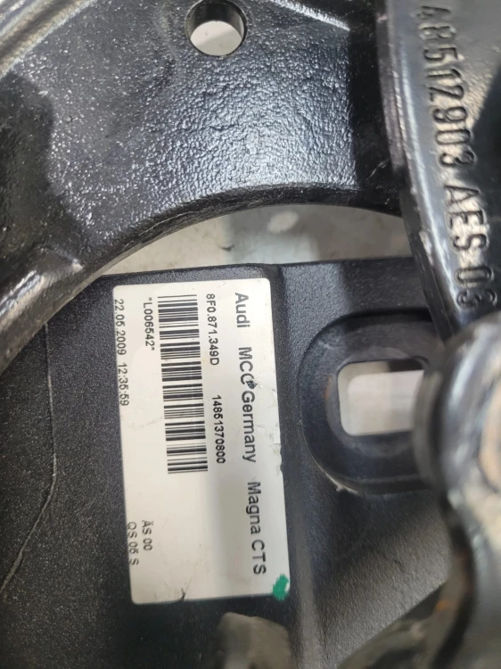 ZAWIAS SIŁOWNIK DACHU LEWY AUDI A5 8F CABRIO 8F0871349D