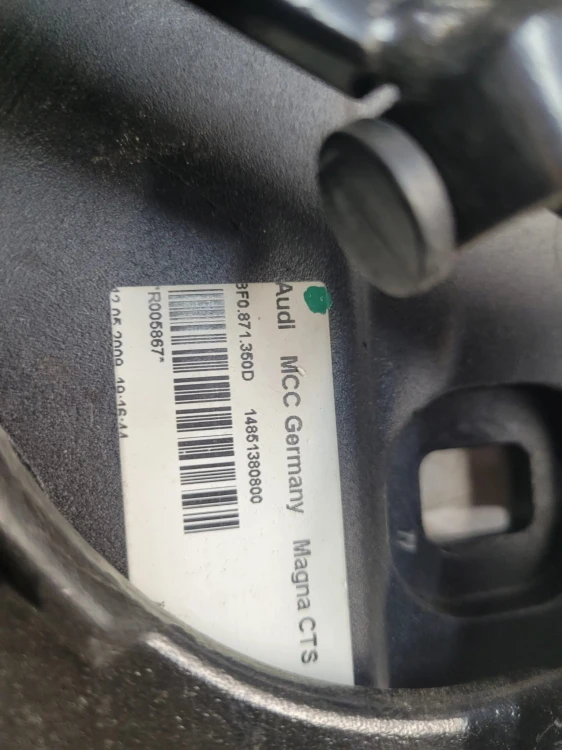 ZAWIAS SIŁOWNIK DACHU PRAWY AUDI A5 8F CABRIO 8F0871350D