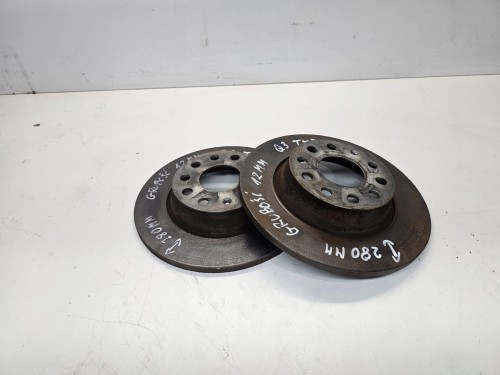 TARCZA TARCZE HAMULCOWE TYŁ AUDI Q3 8U 280MM KOMPLET ŁADNE