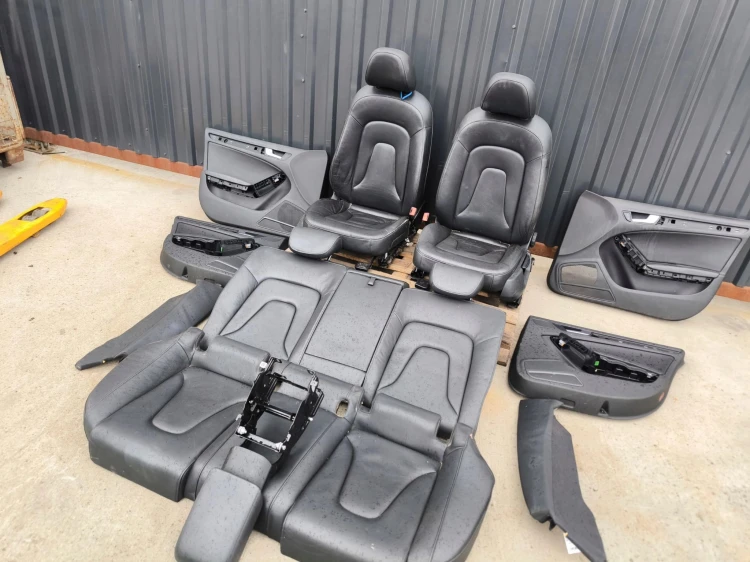 FOTEL FOTELE AUDI A5 8T SPORTBACK SKÓRA KOMPLET BEZ GRZANIA !!!