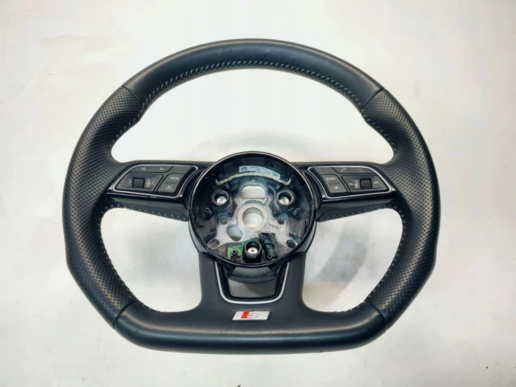 KIEROWNICA SKÓRA PIKOWANA S LINE ŚCIĘTA AUDI A4 B9 A5 8W 8W0419091DG JAH