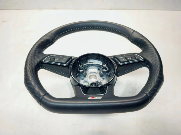 KIEROWNICA SKÓRA PIKOWANA S LINE ŚCIĘTA AUDI A4 B9 A5 8W 8W0419091DG JAH