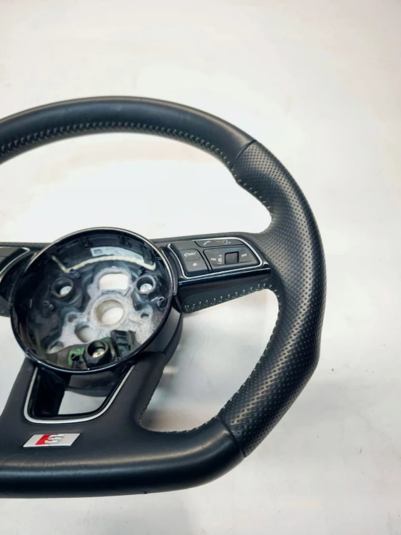 KIEROWNICA SKÓRA PIKOWANA S LINE ŚCIĘTA AUDI A4 B9 A5 8W 8W0419091DG JAH