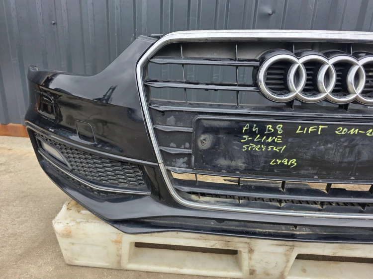 ZDERZAK PRZÓD KOMPLETNY AUDI A4 B8 LIFT 2011-2016 LY9B S LINE SPRYSKI !!!