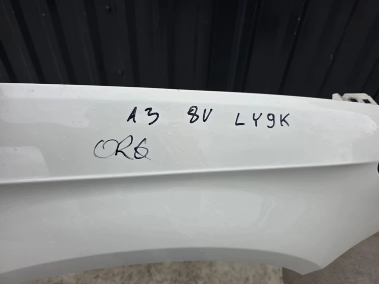 BŁOTNIK PRAWY PRZÓD AUDI A3 8V LY9K 3-DRZWI SPORTBACK 2011-2018 ORYGINAŁ !