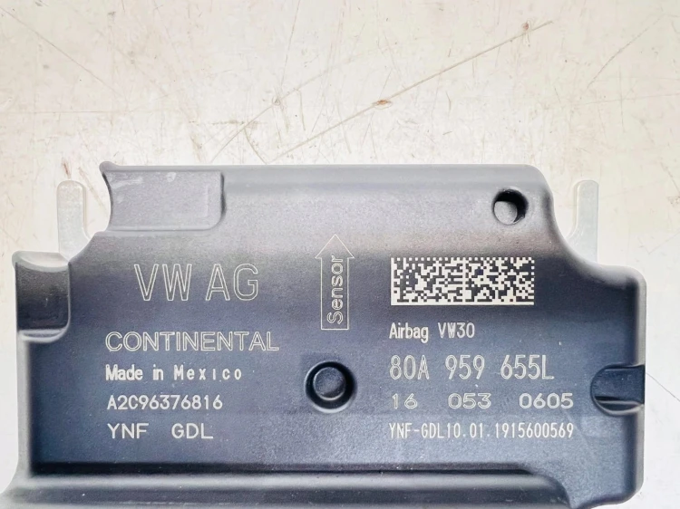 SENSOR STEROWNIK PODUSZEK AIRBAG WYSTRZELONY AUDI Q5 FY 80A959655L