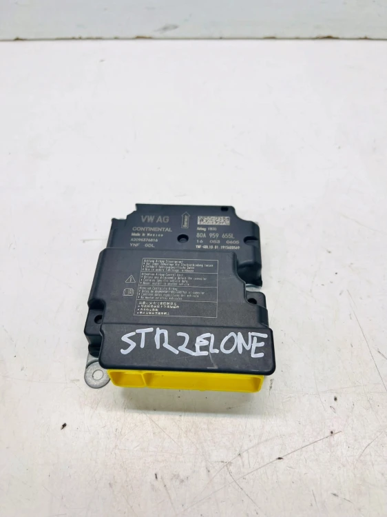 SENSOR STEROWNIK PODUSZEK AIRBAG WYSTRZELONY AUDI Q5 FY 80A959655L