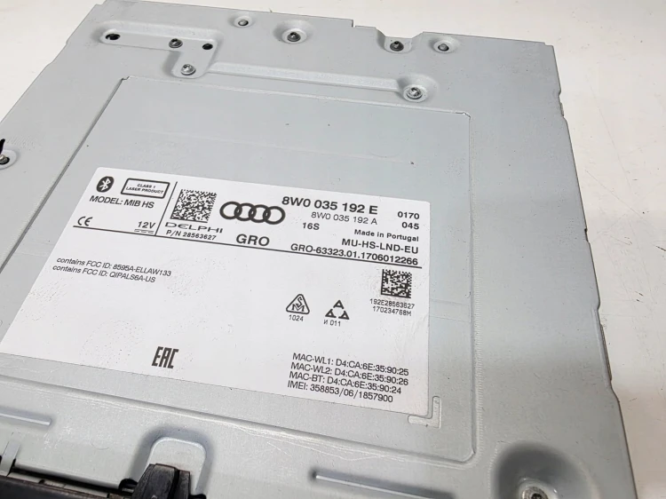JEDNOSTKA CENTRALNA MIB HS AUDI A4 B9 A5 8W0035192E 8W0035192A