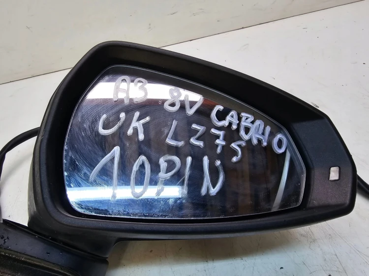 LUSTERKO ZEWNĘTRZNE PRAWE AUDI A3 8V CABRIO LZ7S 10-PIN
