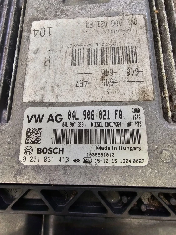 KOMPUTER STEROWNIK SILNIKA AUDI A6 C7 04L906021FQ
