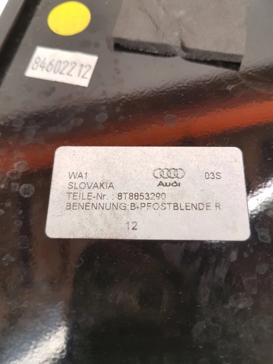 NAKŁADKA OSŁONA SŁUPKA AUDI A5 8T SPORT 8T8853290