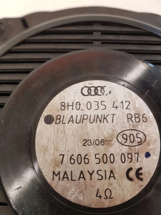 GŁOŚNIK TYLNY TYŁ AUDI A4 B6 B7 CABRIO 8H0035412