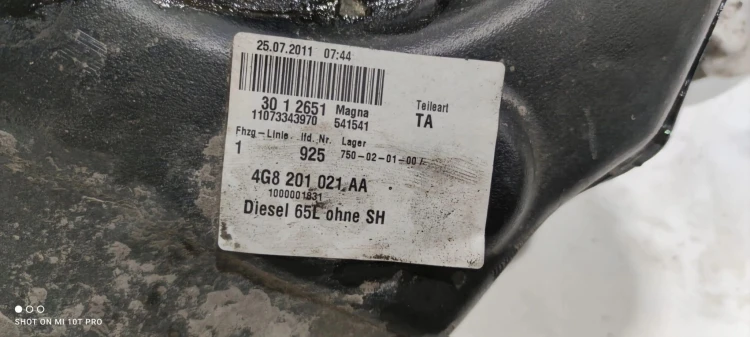 BAK ZBIORNIK PALIWA AUDI A7 4G8 4G8201021AA TDI