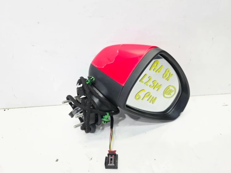 LUSTERKO ZEWNĘTRZNE LEWE AUDI A1 8X 8X3 6 PIN UK LZ3M