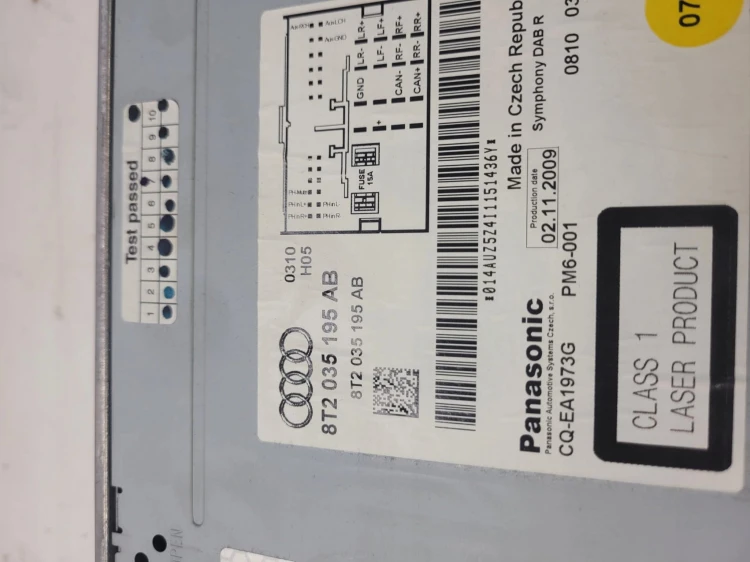RADIO ZMIENIARKA CD AUDI A4 B8 A5 Q5 8T2035195AB