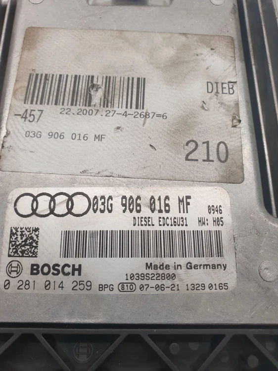 KOMPUTER STEROWNIK AUDI A6 C6 2,0 TDI 03G906016MF