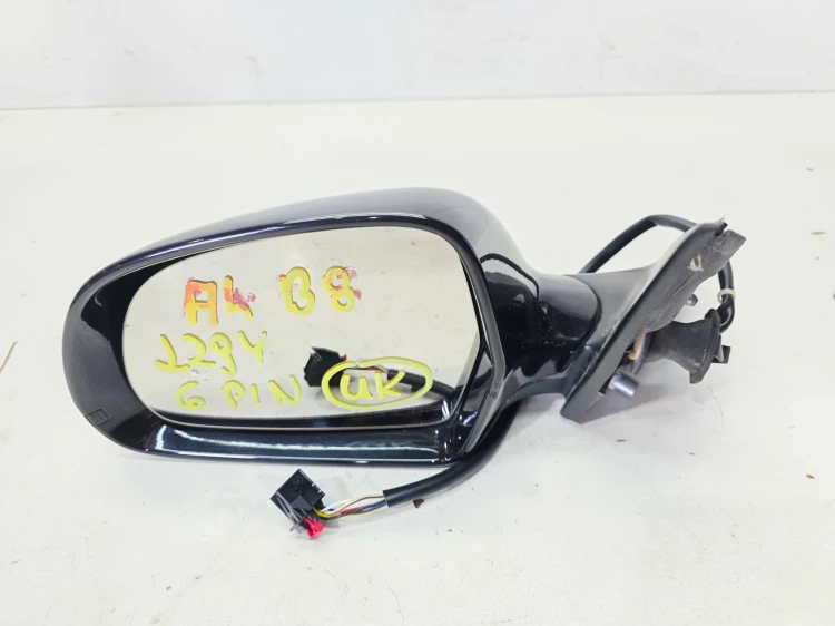 LUSTERKO ZEWNĘTRZNE LEWE AUDI A4 B8 LZ9Y 6 PIN UK