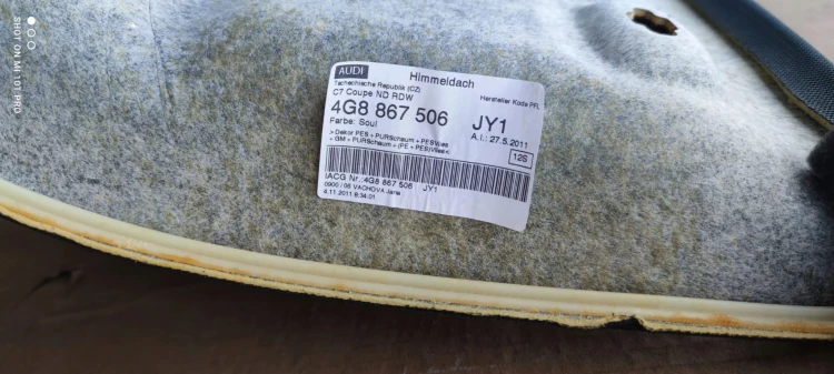 PODSUFITKA AUDI A7 4G8 S LINE 4G8867506 JY1 SOUL