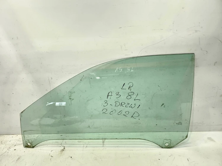SZYBA BOCZNA DRZWI LEWY PRZÓD AUDI A3 8L 3-DRZWI 2002 ROK