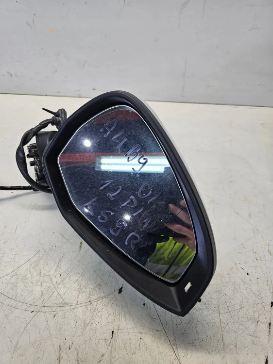 LUSTERKO ZEWNĘTRZNE PRAWE AUDI A4 B9 LS9R 12 PIN UK