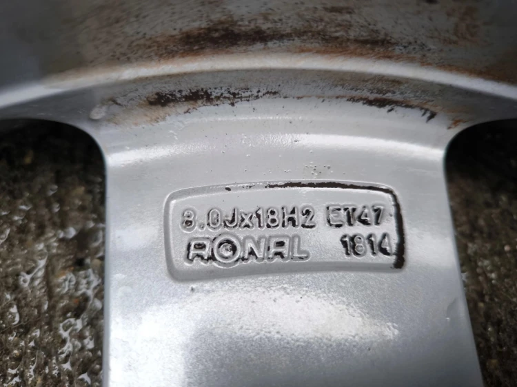 FELGA ALUMINIOWA AUDI VW SEAT SKODA 8.0J R18 ET47 8K0601025CK Z*28* OK