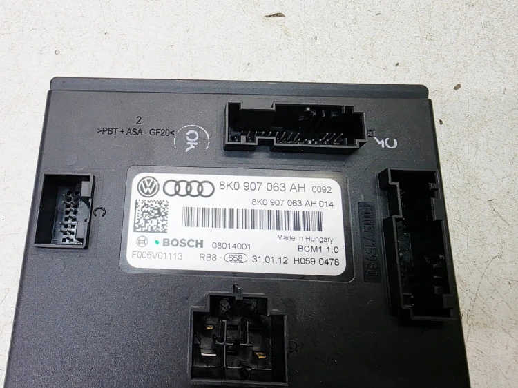 MODUŁ STEROWNIK KOMFORTU AUDI A4 B8 A5 8T Q5 8R 8K0907063AH