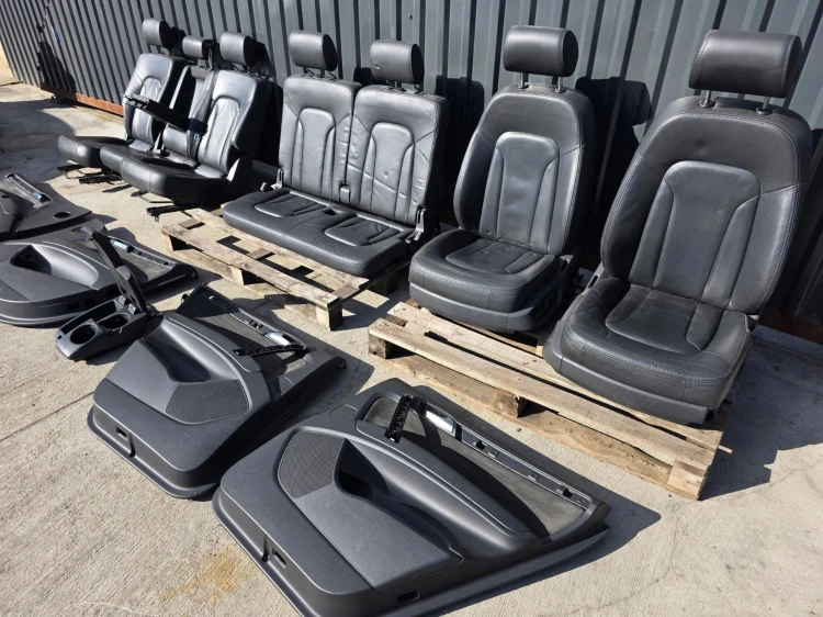 FOTEL FOTELE AUDI Q7 4L 7 OSÓB SKÓRA PODGRZEWANY PRZÓD ELEKTRYKA KOMPLET