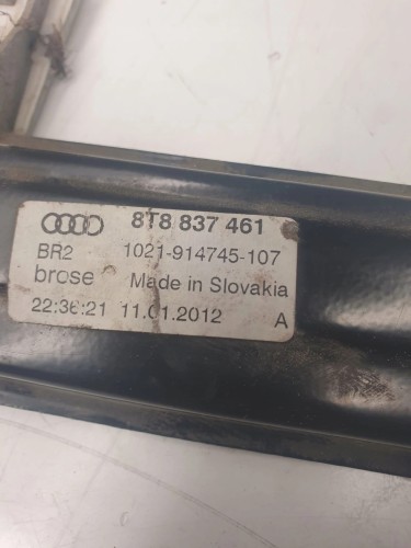 MECHANIZM SZYBY LEWY PRZÓD AUDI A5 8T8837461