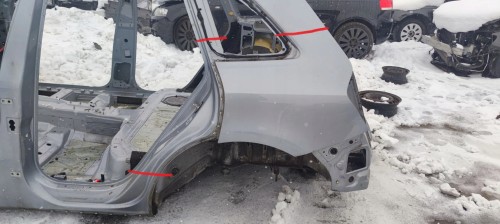 ĆWIARTKA BŁOTNIK PRÓG LEWY TYŁ AUDI Q5 8R 2008-2016